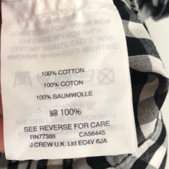 NWT Madewell Gingham Shirt S - Picture 5 of 5